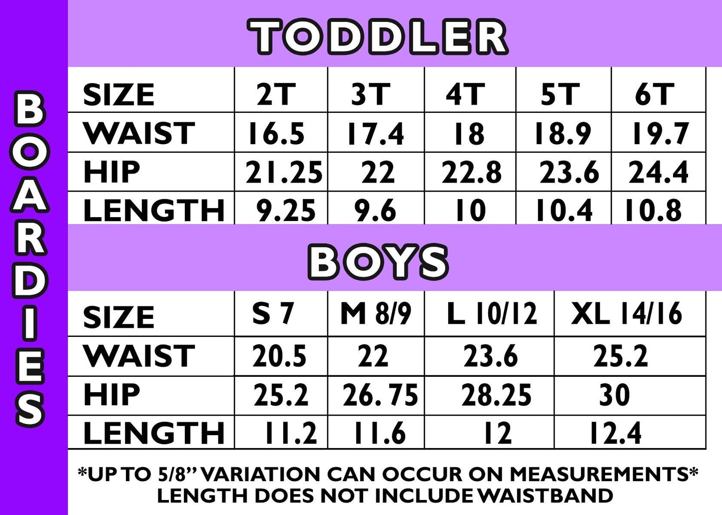 Gingerbread Boardies (2T-3T 10/12-14/16)