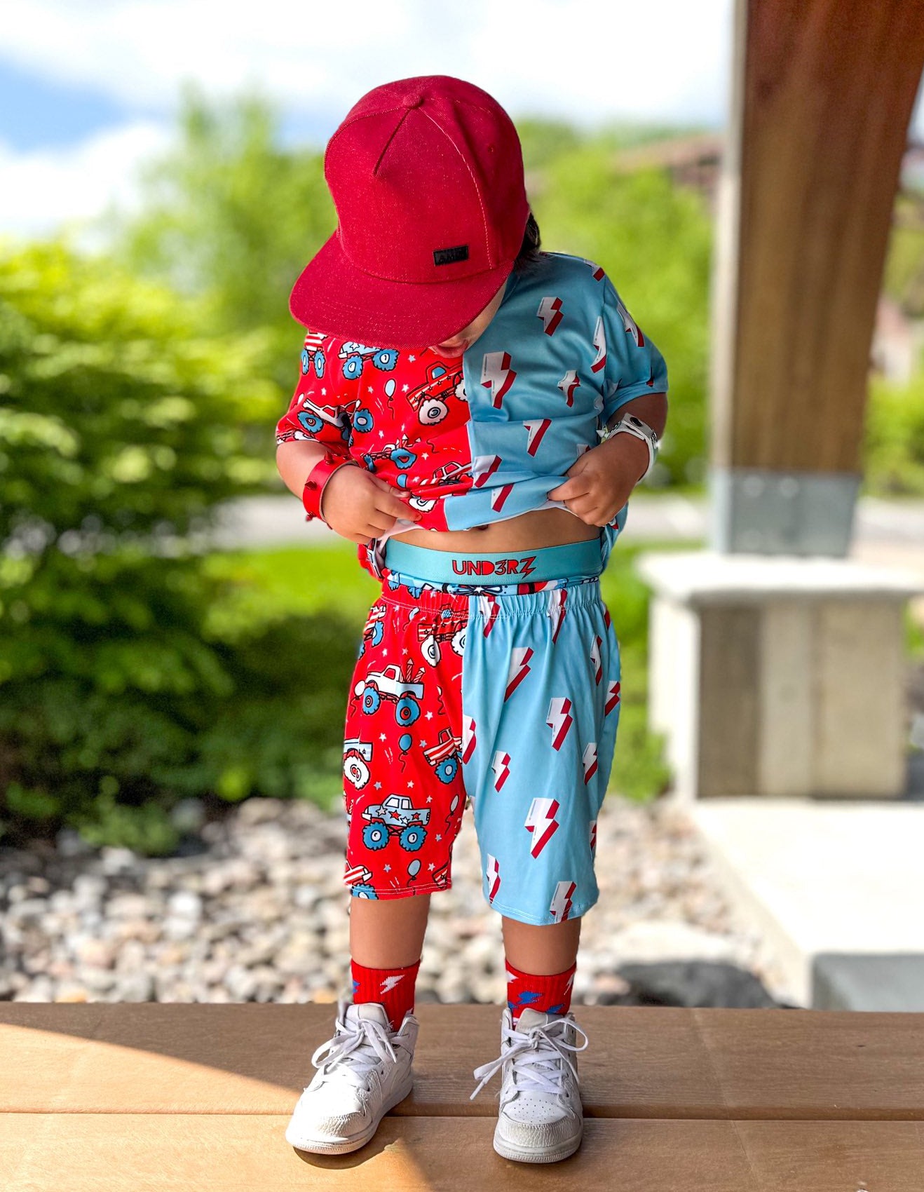 Red White & Boom Boardies (Toddler-Youth) 14/16 only