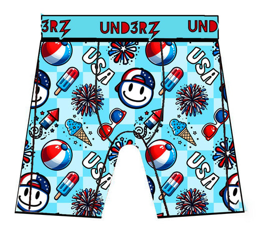 Red White & Boom Boardies (Toddler-Youth) 14/16 only